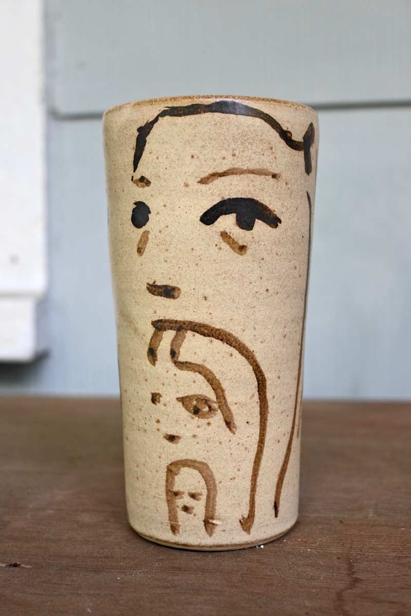 face eating face cup by ELLEN MARIE BLAZICH 