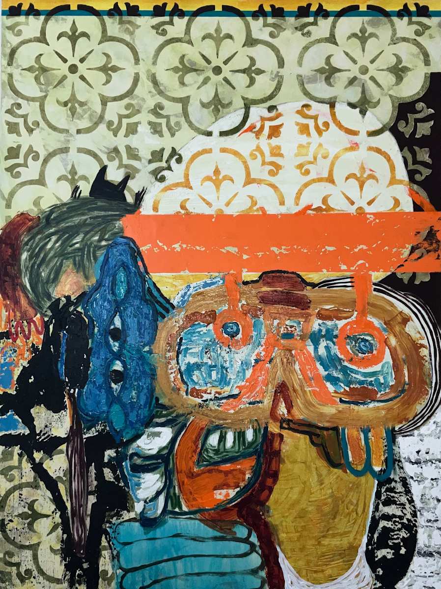 Perilous Journey xii - Orange by Caroline Anderson, Image 1.