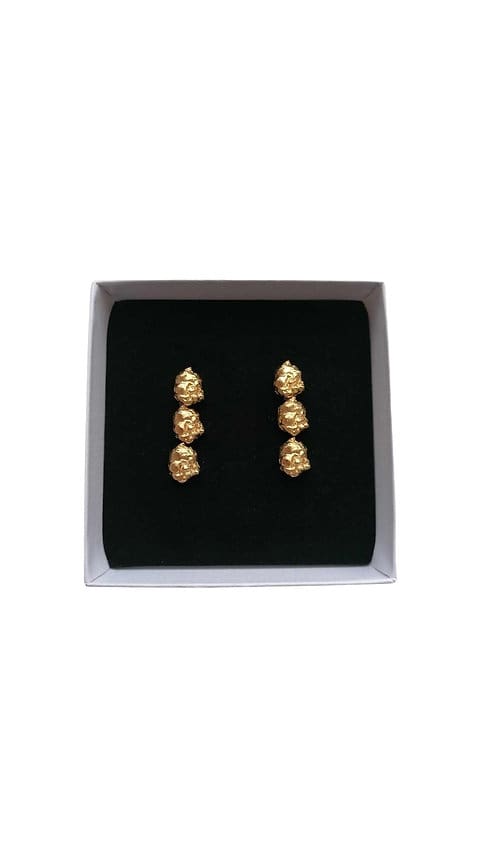 LA ROCHE THREE Drop Earrings by Rita GOBIN  Image: LA ROCHE THREE Drop Earrings  