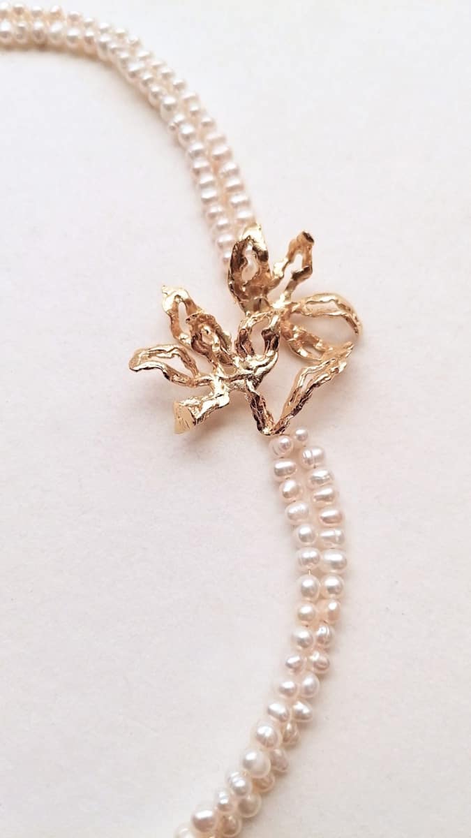 BAGATELLE long pearl necklace by Rita GOBIN  Image: BAGATELLE long pearl necklace 