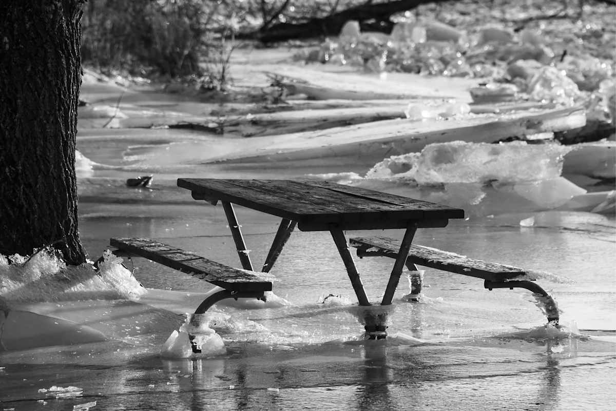 Ice Dam Picnic by Indy Beck, Image 1.