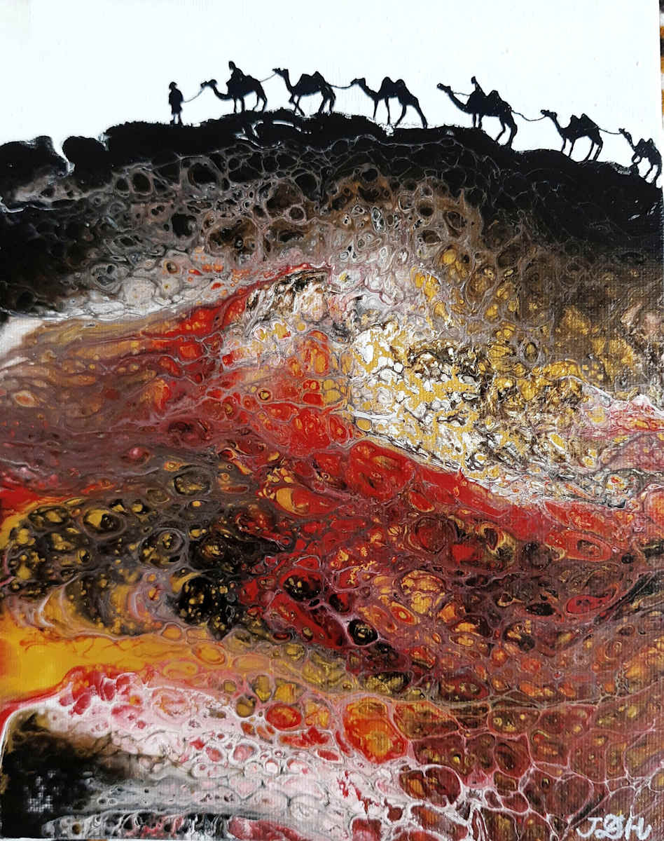 Camel Train by Jana 