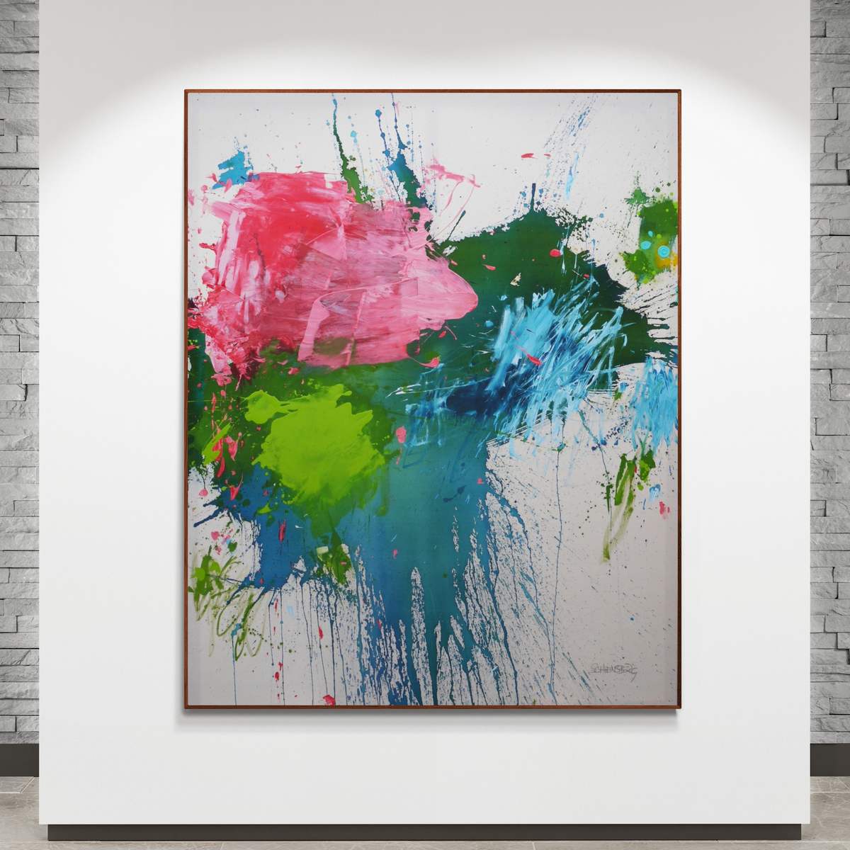 SENT YOU FLOWERS (REMEMBER WHEN WE FELL IN LOVE) II by Daniela Schweinsberg  Image: Installation view