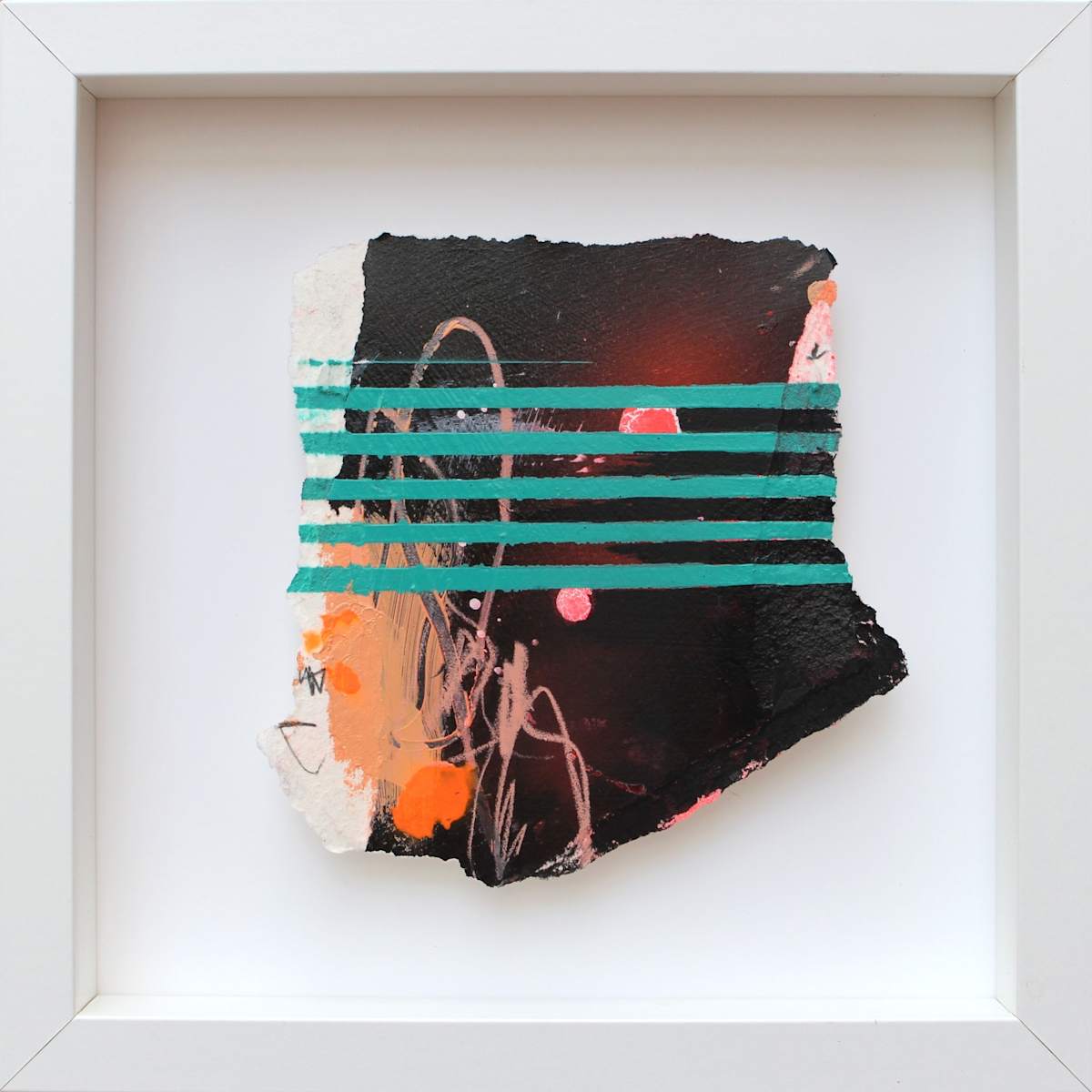 ABSTRACT SNAPSHOTS - STRIPES 4 by Daniela Schweinsberg  Image: Full frontal, framed