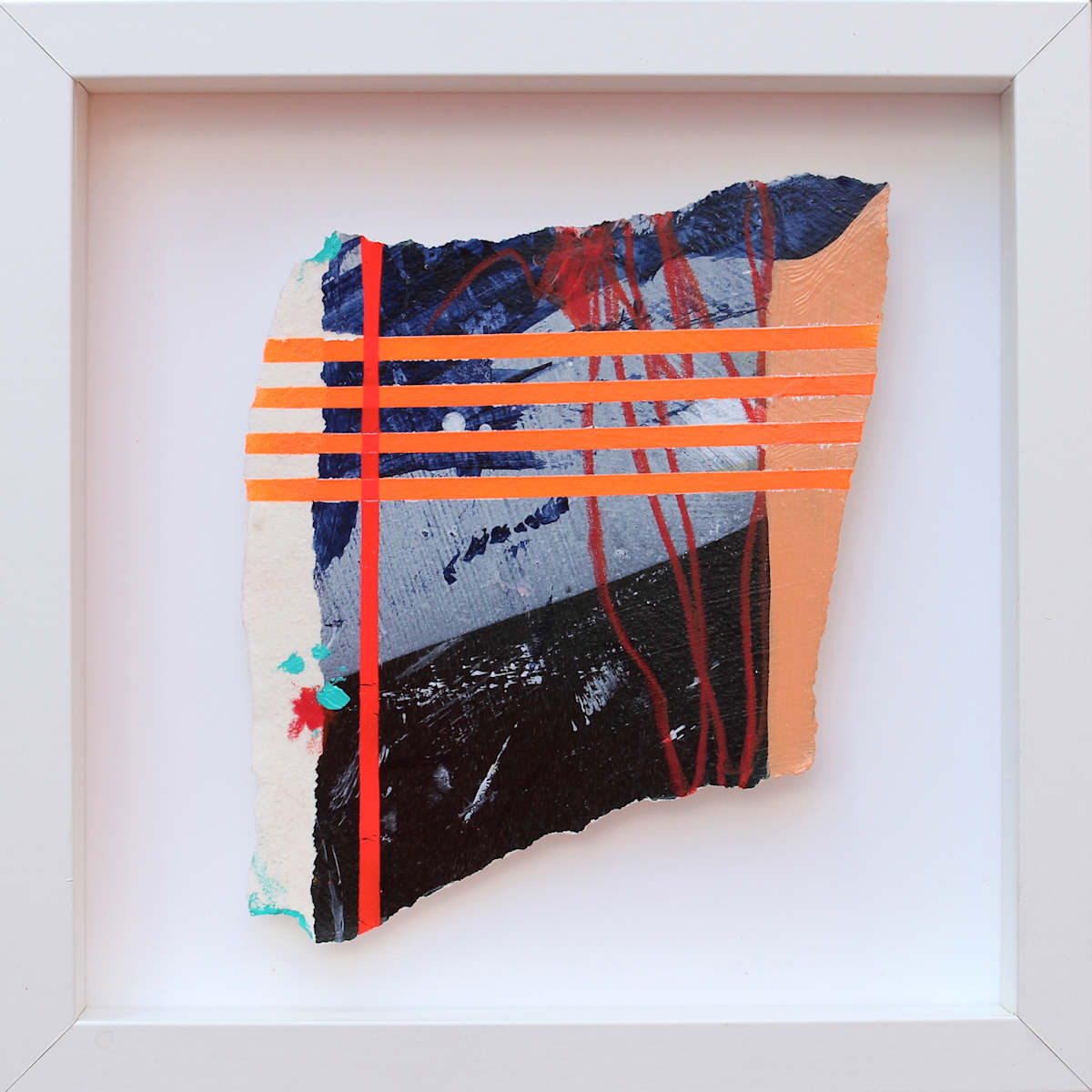 ABSTRACT SNAPSHOTS - STRIPES 7 by Daniela Schweinsberg  Image: Full frontal, framed