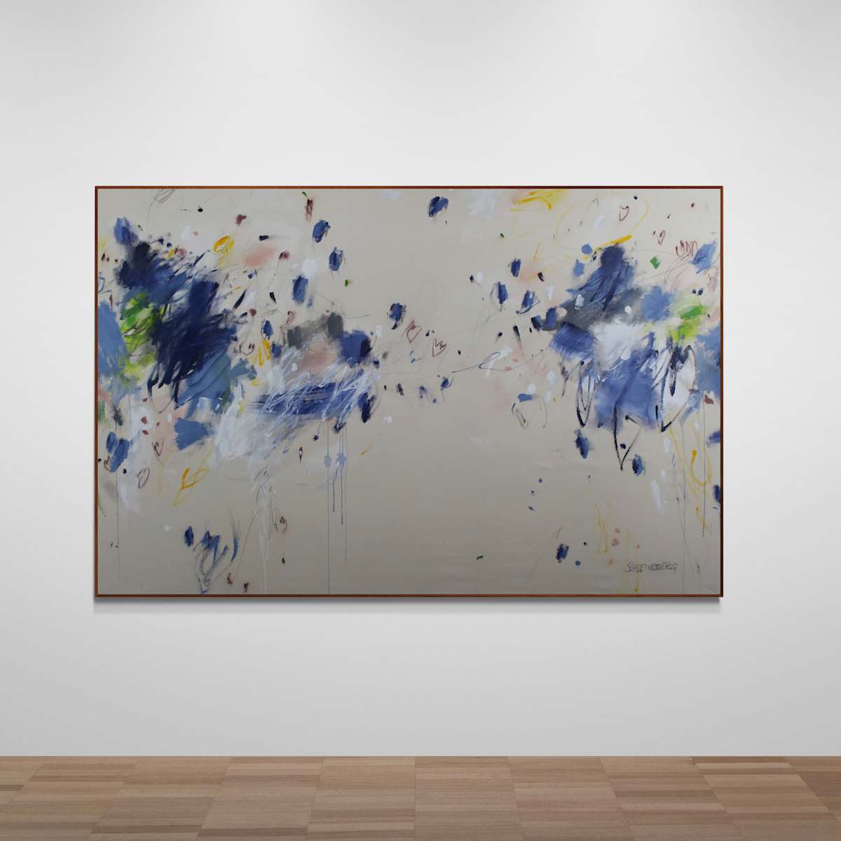 BLEU, JE T'EMBRASSE by Daniela Schweinsberg  Image: Installation view