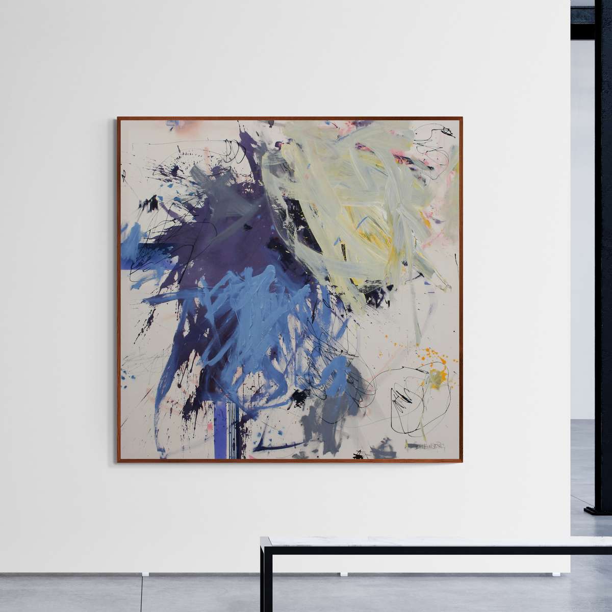 SOMETHING YELLOW, SOMETHING BLUE by Daniela Schweinsberg  Image: Installation view