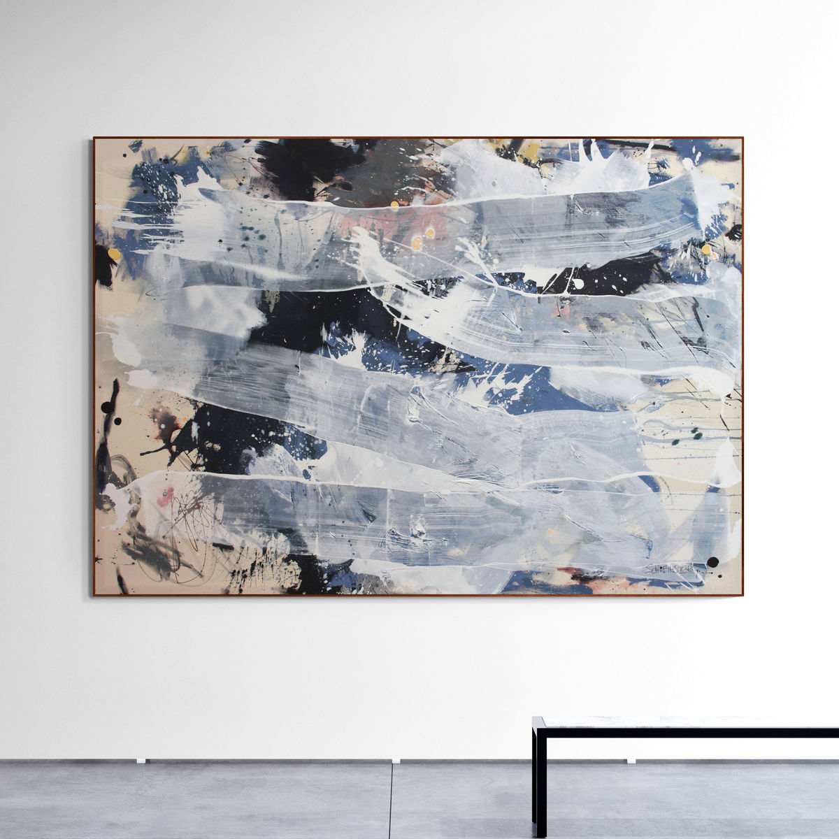 SOMETHING YELLOW, SOMETHING BLUE II by Daniela Schweinsberg  Image: Installation view