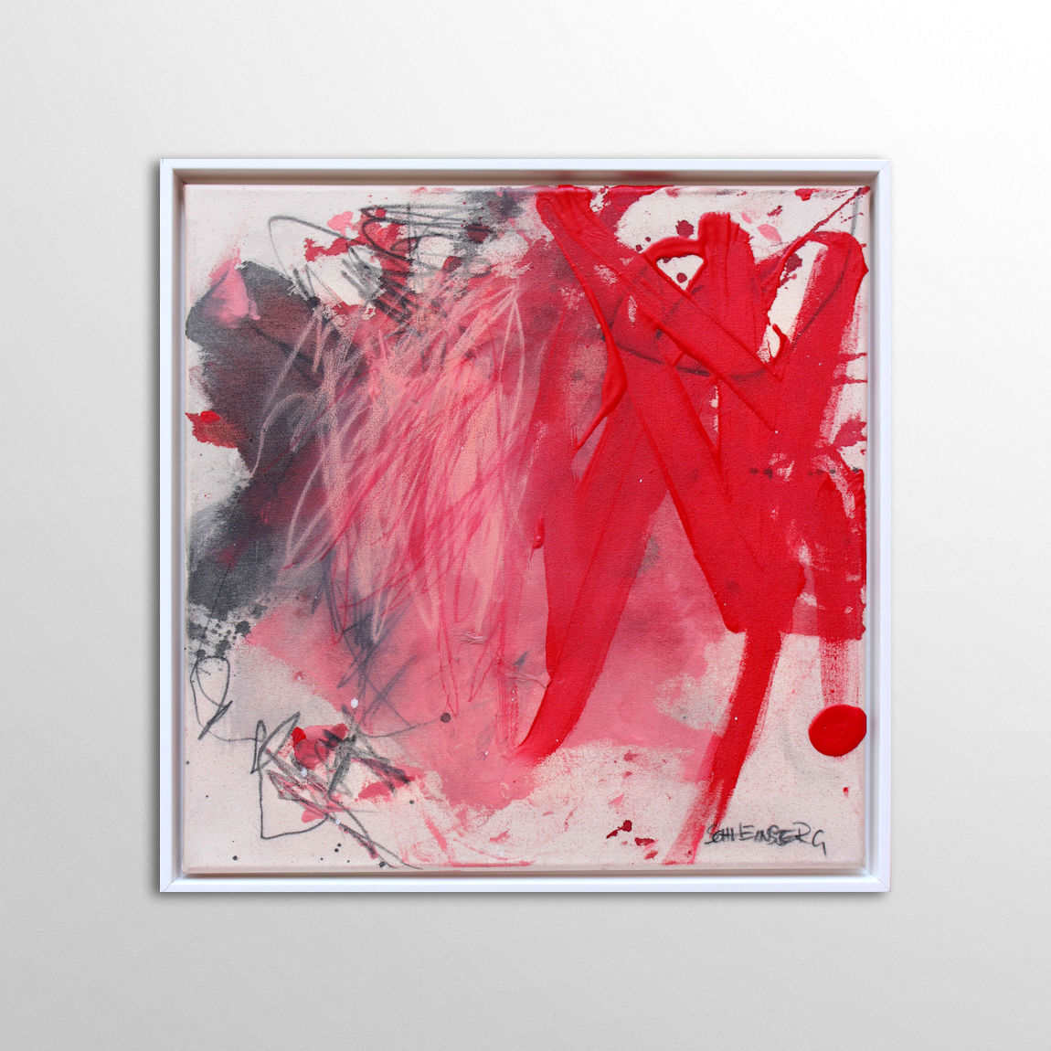 MAKE YOUR OWN KIND OF MUSIC no. 2 by Daniela Schweinsberg  Image: Installation view with float frame