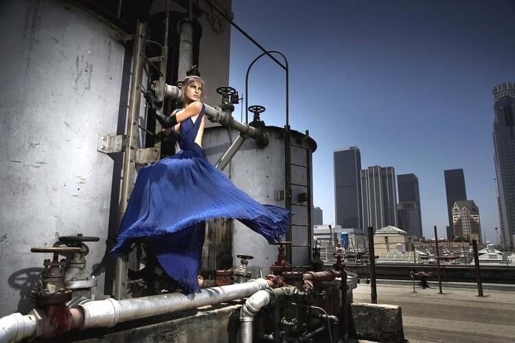 Steve Erle - Rosslyn Hotel rooftop, Los Angeles, Blue by Vlada Kova  Image: Yaya Kosikova, Rosslyn Hotel rooftop, Los Angeles