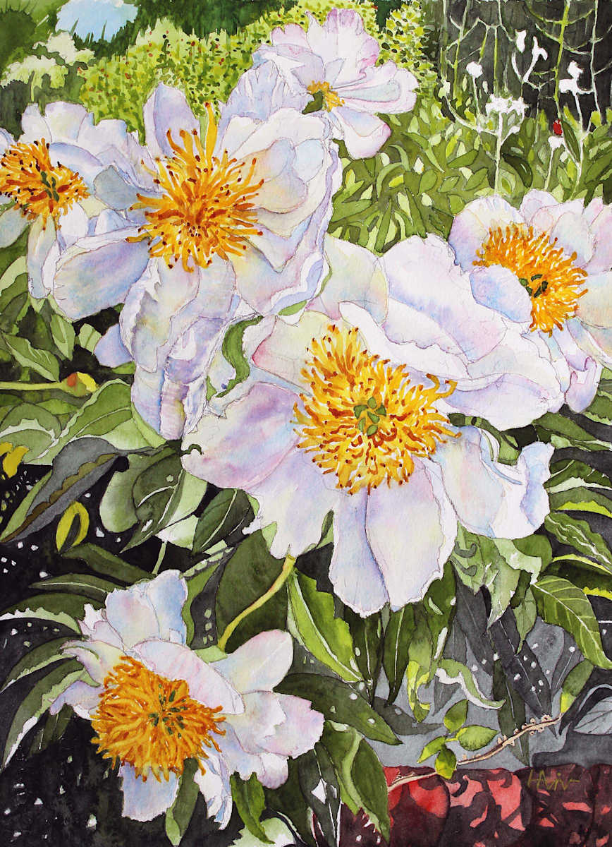 Peonies in White by Hana Aviv, Image 1.