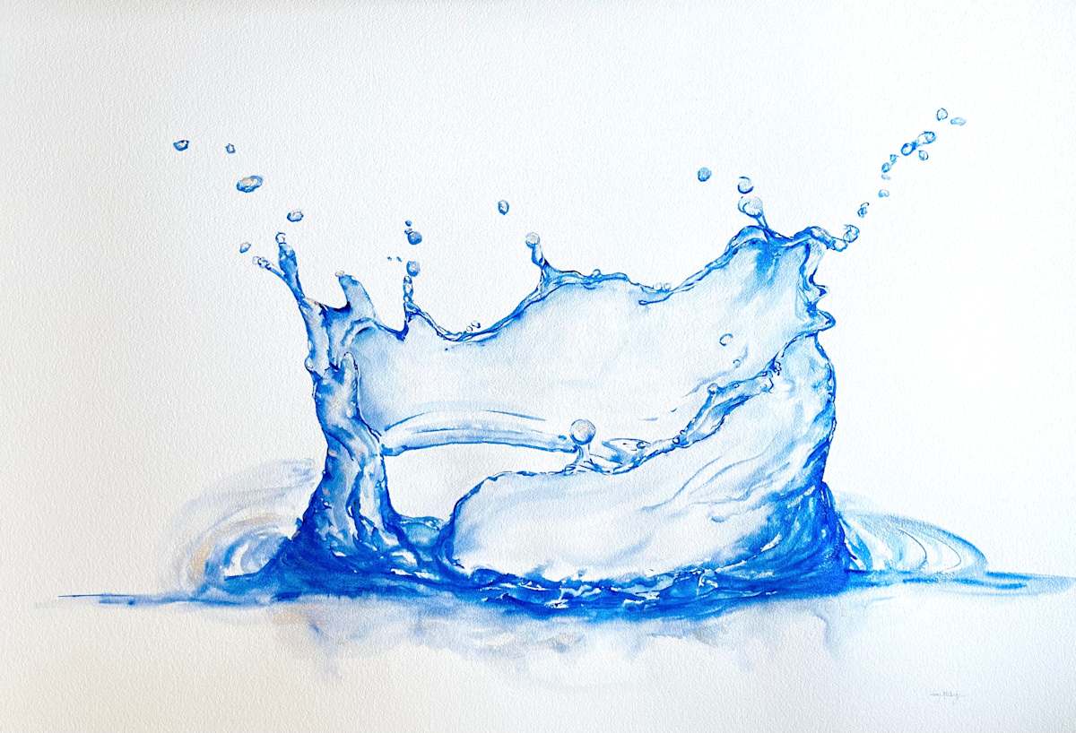 Big Splash by Tracy McCarty  Image: 30" x 40" watercolor