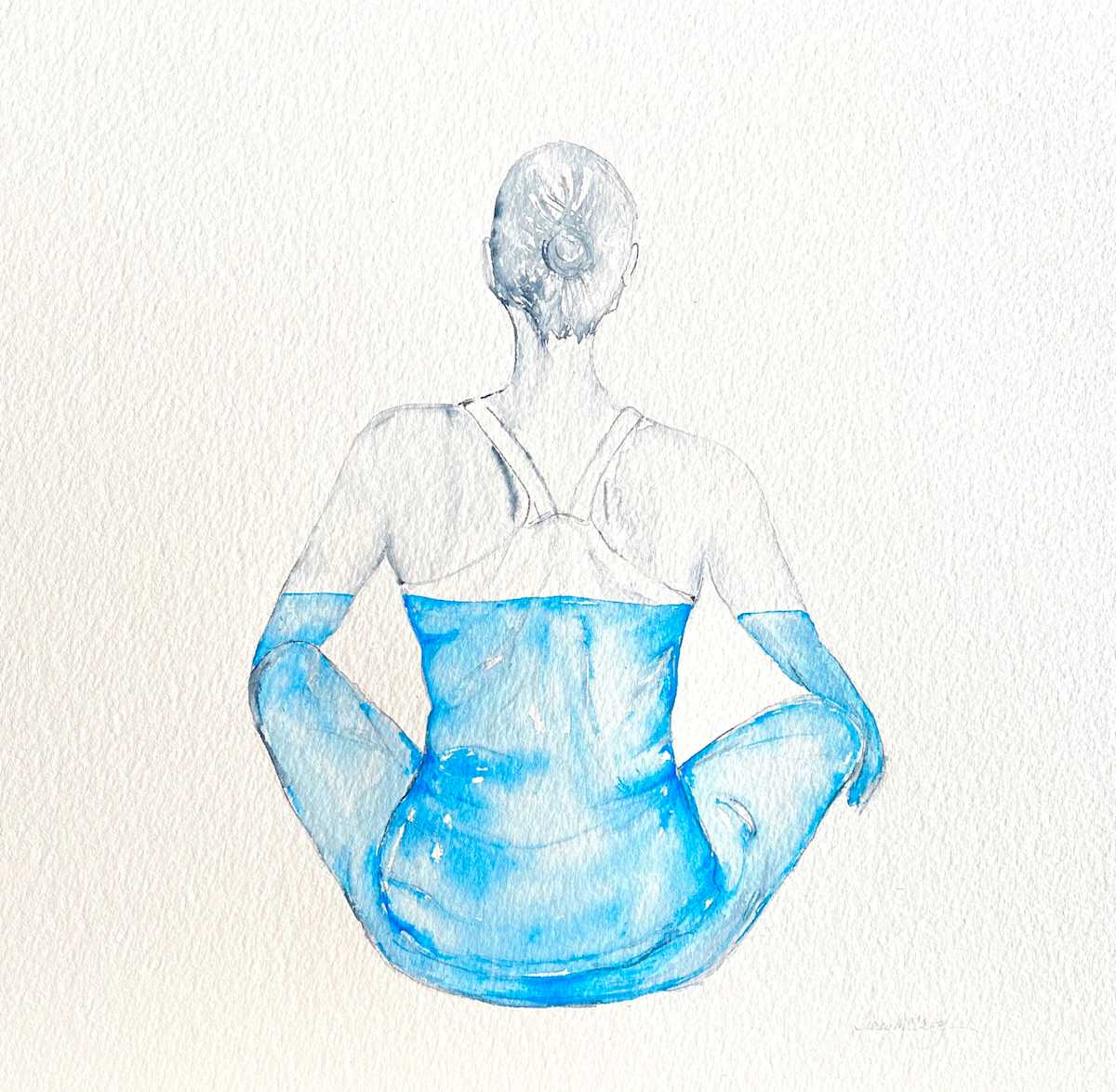 Sea Inside 1 Seated Pose by Tracy McCarty, Image 1.