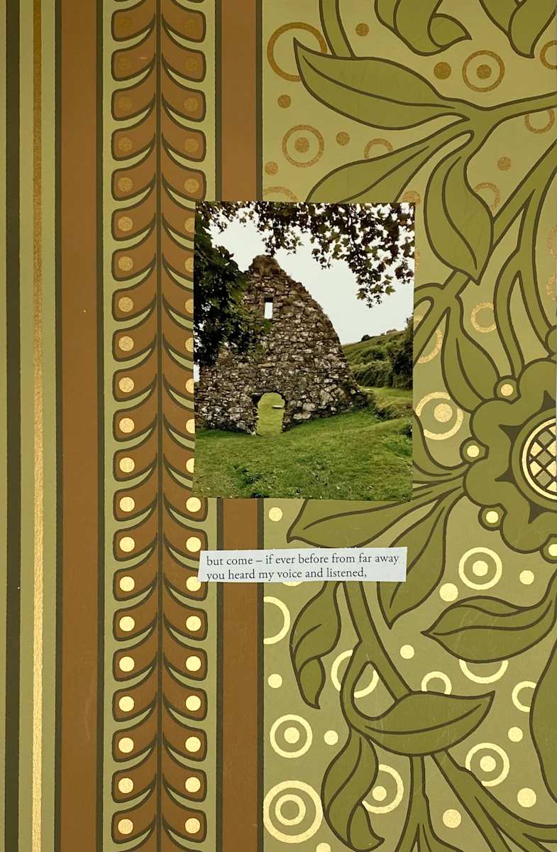 But Come - If Ever Before… You Heard My Voice… [Sappho fragment] Diptych by Marni Rothman  Image: But come - [Sappho fragment]