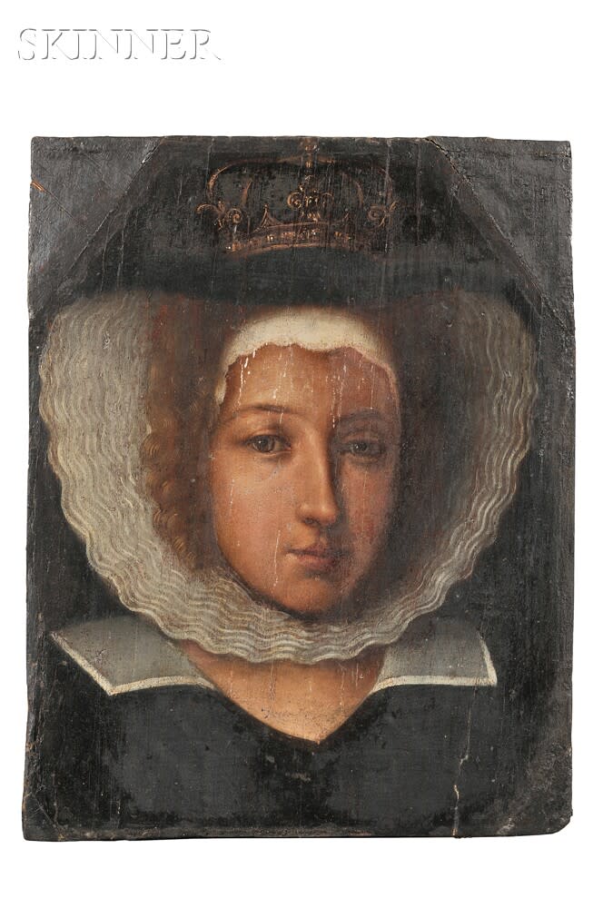 Central European School, Portrait of Queen, 17thC. 