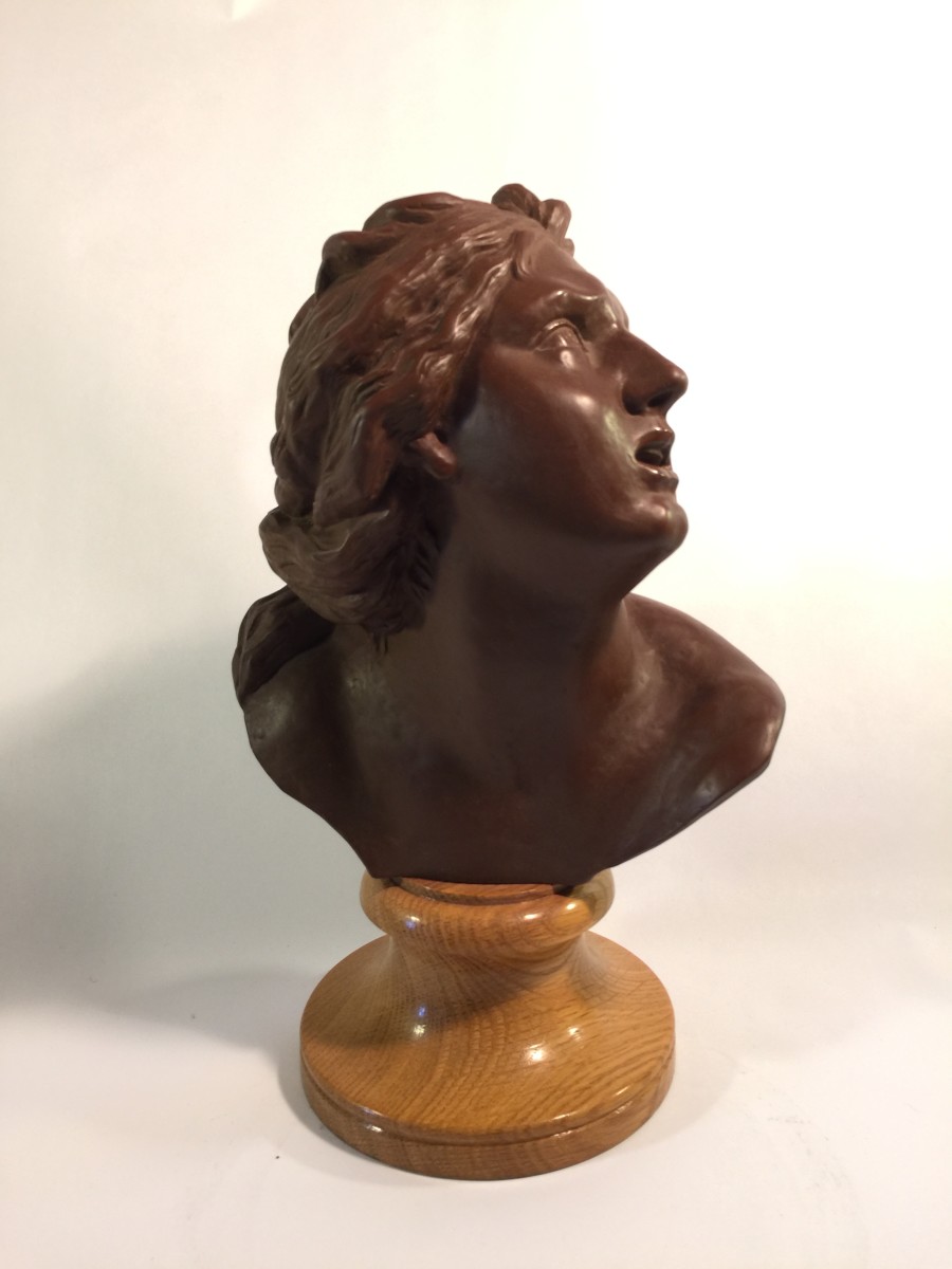 After Bernini, Bust of Proserpina in Meissen Boettgersteinzeug 