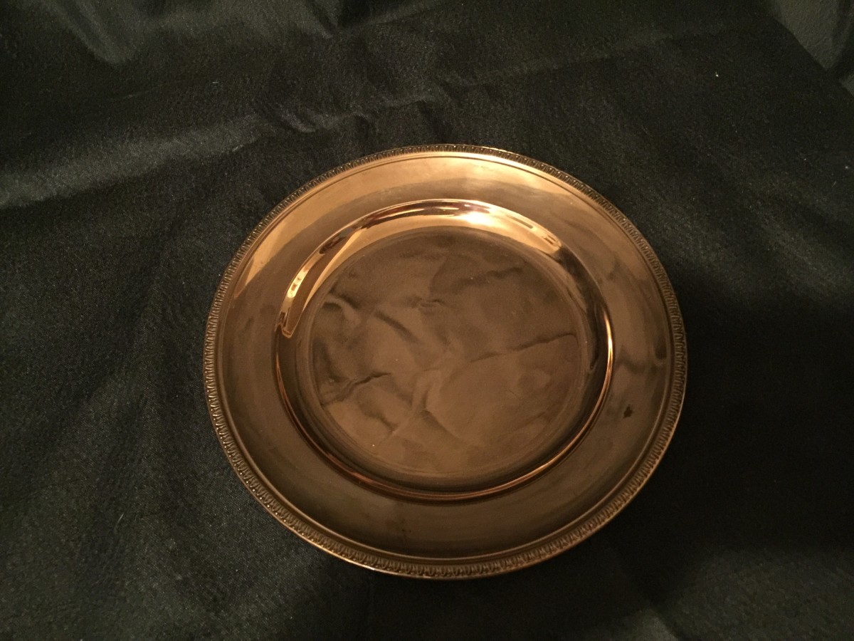 French, Empire-Style Side Plates in Vermeil (6) 