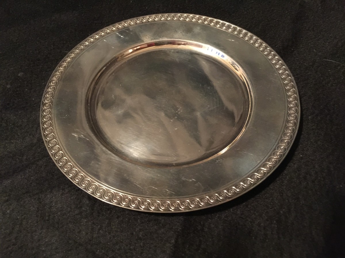 French, Pair of Silver Coasters (2) 