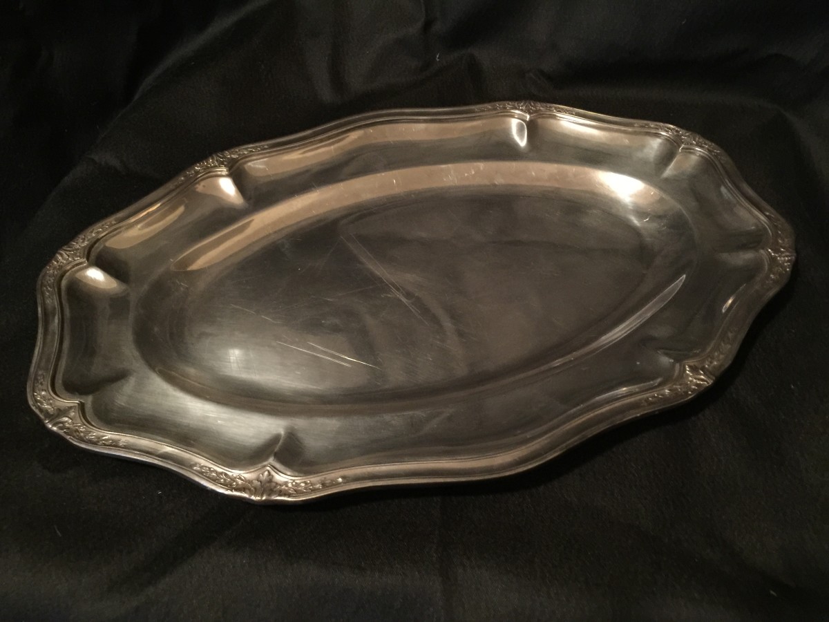 Ercuis, Silver Plated Meat Serving Tray 