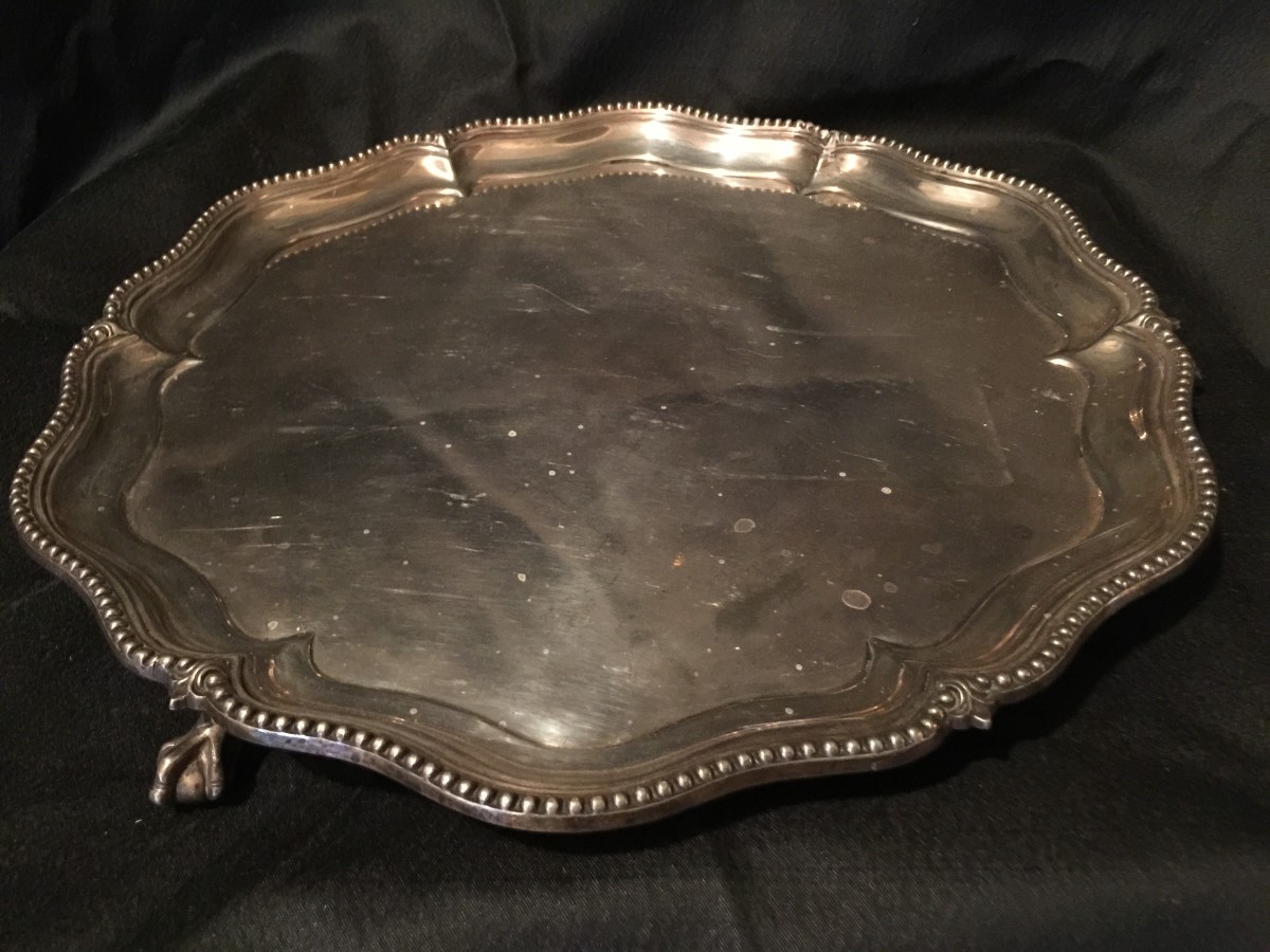 Walker & Hall, Silver Plated Footed Tray 