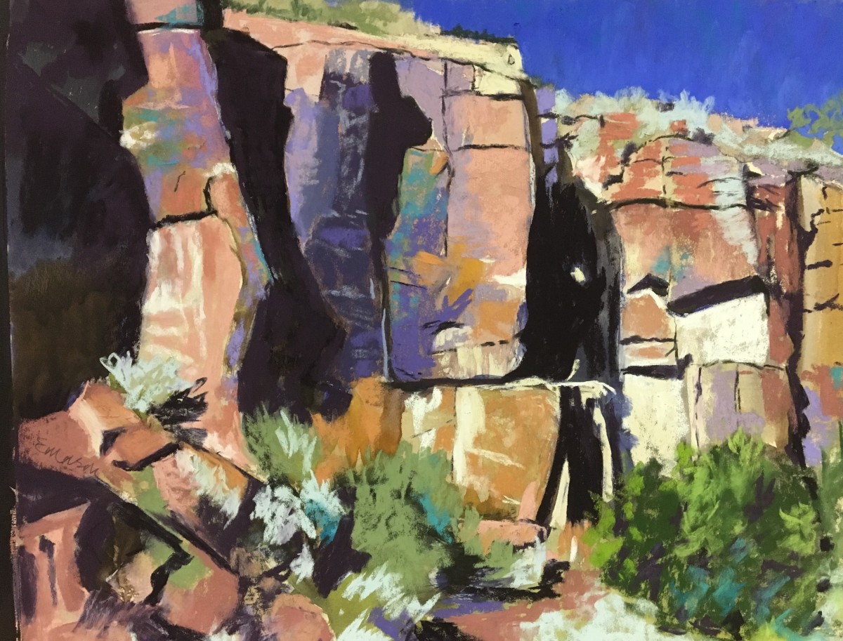 Canyon Wall, Taos by Anne Emerson 