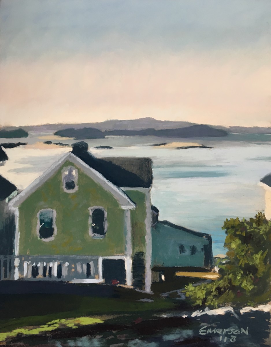 Dawn over Stonington by Anne Emerson 