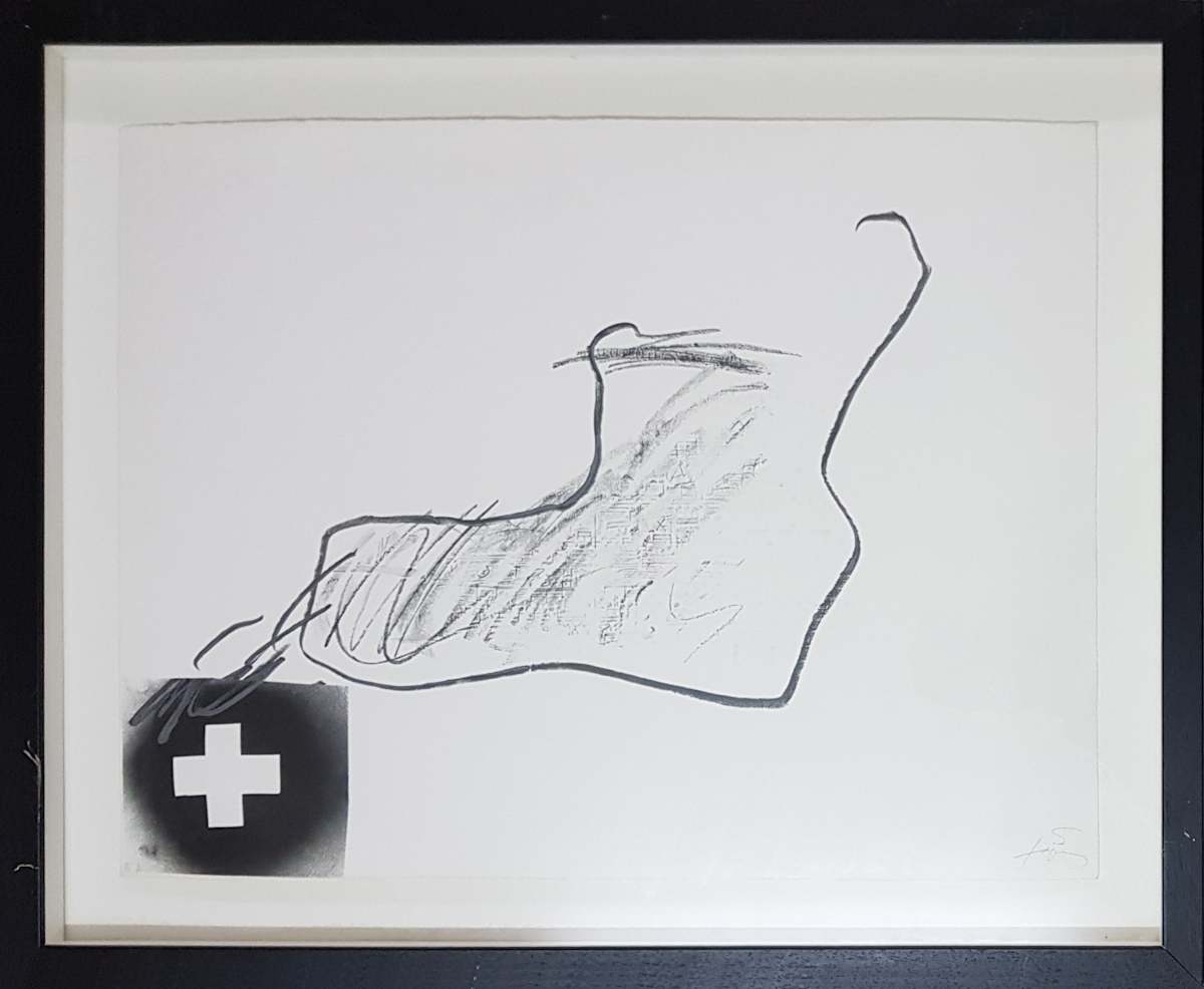 Variaciones Sobre un Tema Musical 8 by Antoni Tàpies 