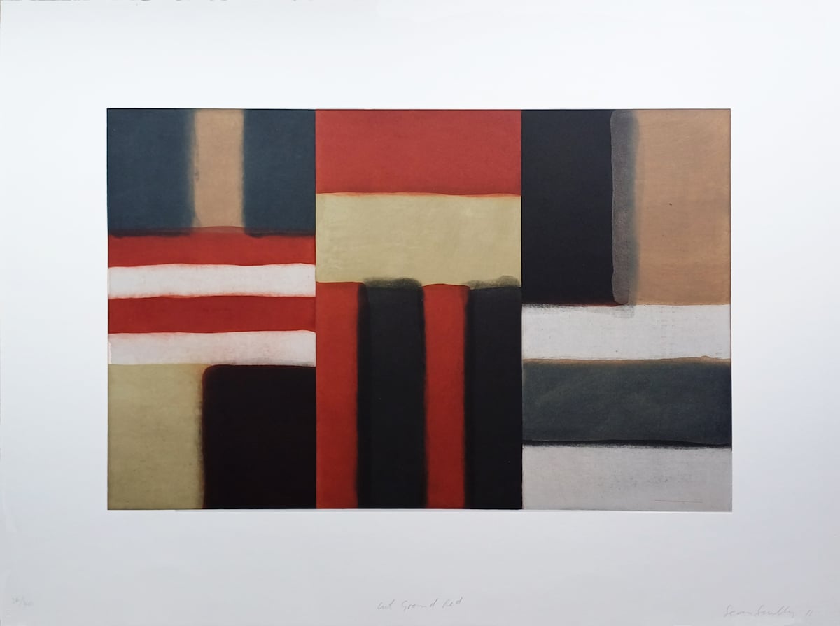 Cut Ground Red by Sean Scully 