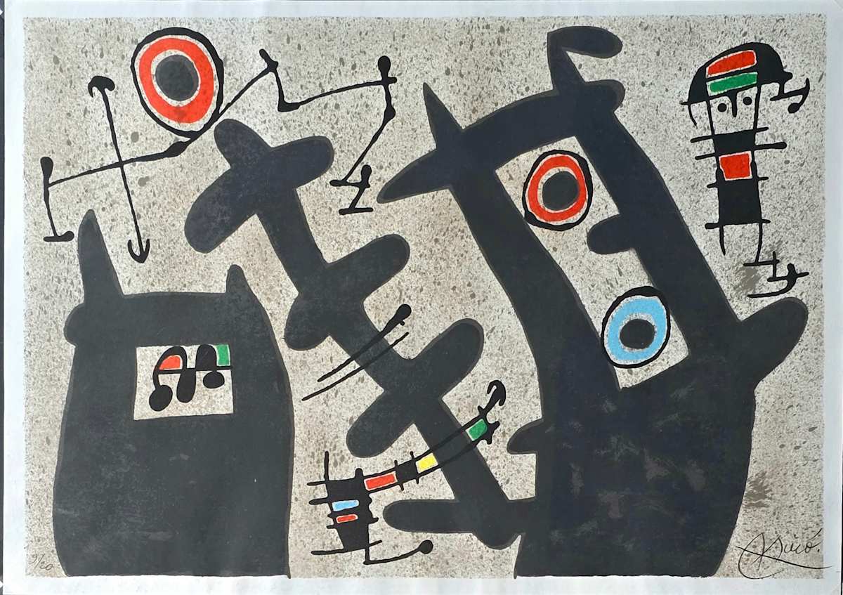 Le Lezard aux Plumes d'Or III (M.794) by Joan Miró 