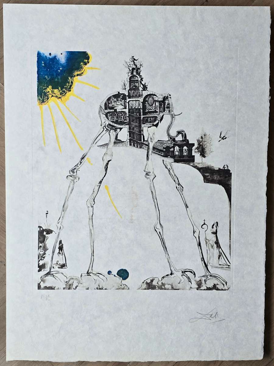Space Elephant by Salvador Dalí 