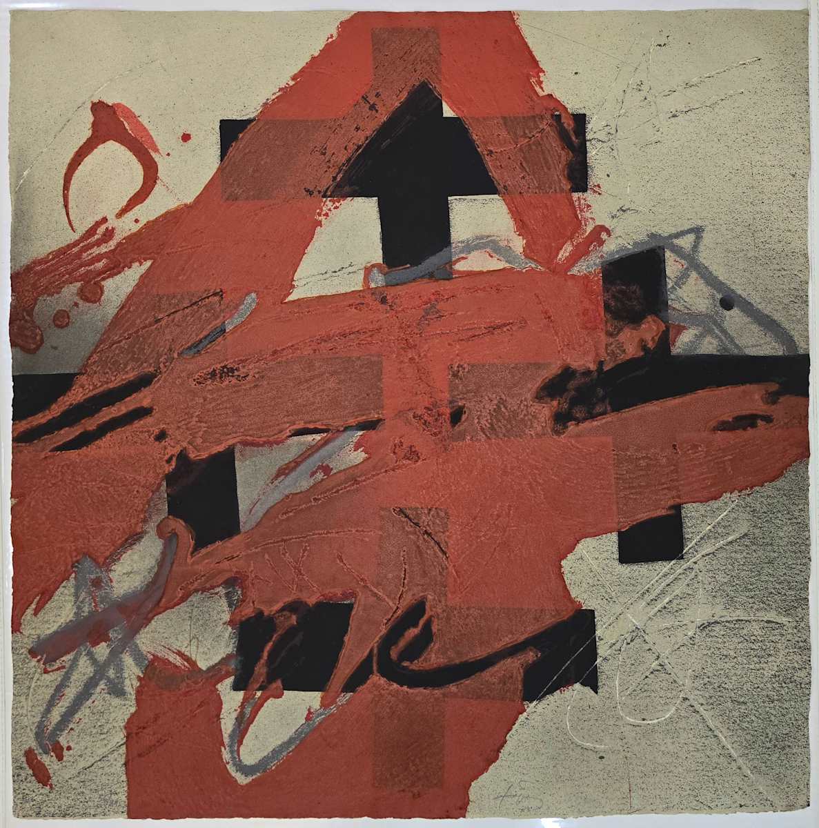 Cobert de Roig by Antoni Tàpies 