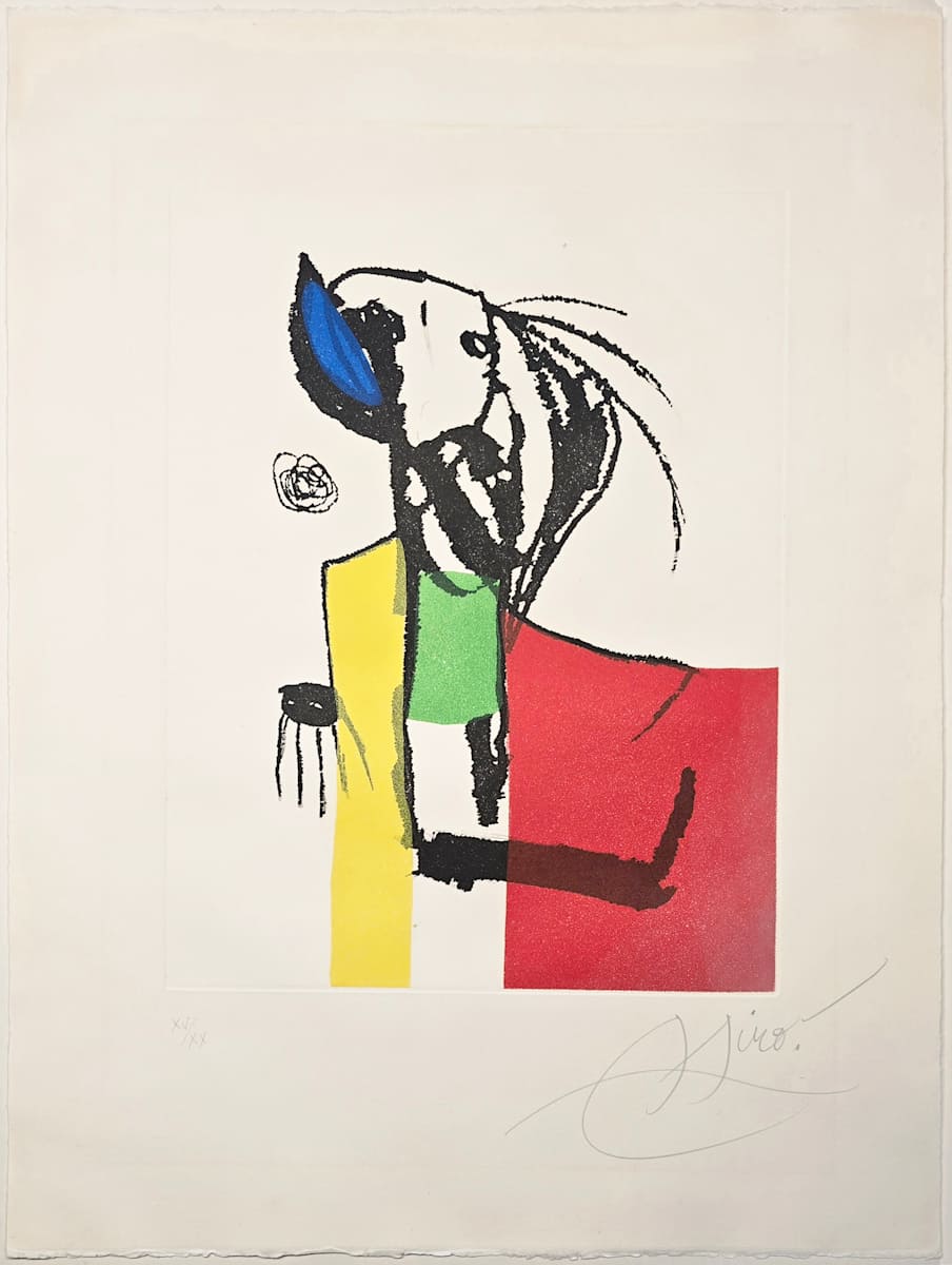Chanteur des Rues IV by Joan Miró, Image 1.