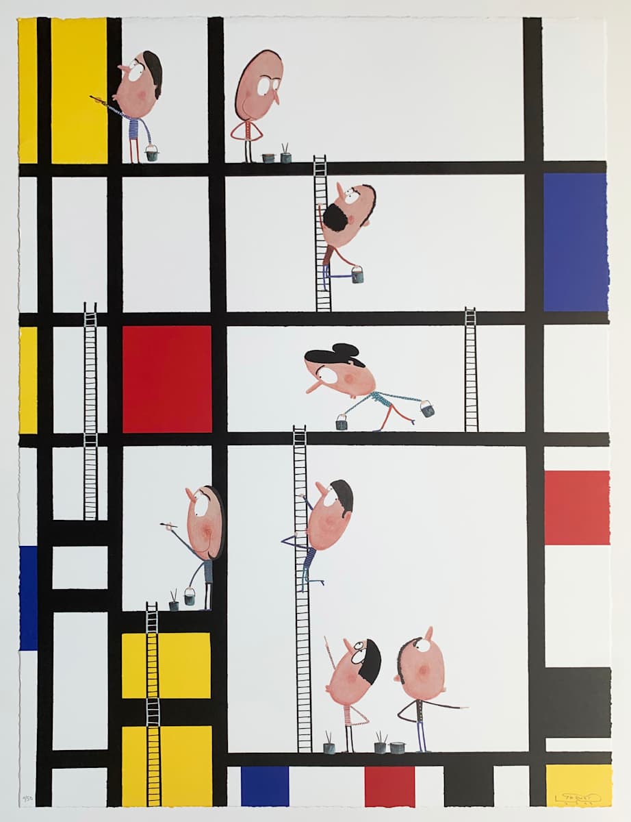 Los Ayudantes de Mondrian by Moisés Yagües 