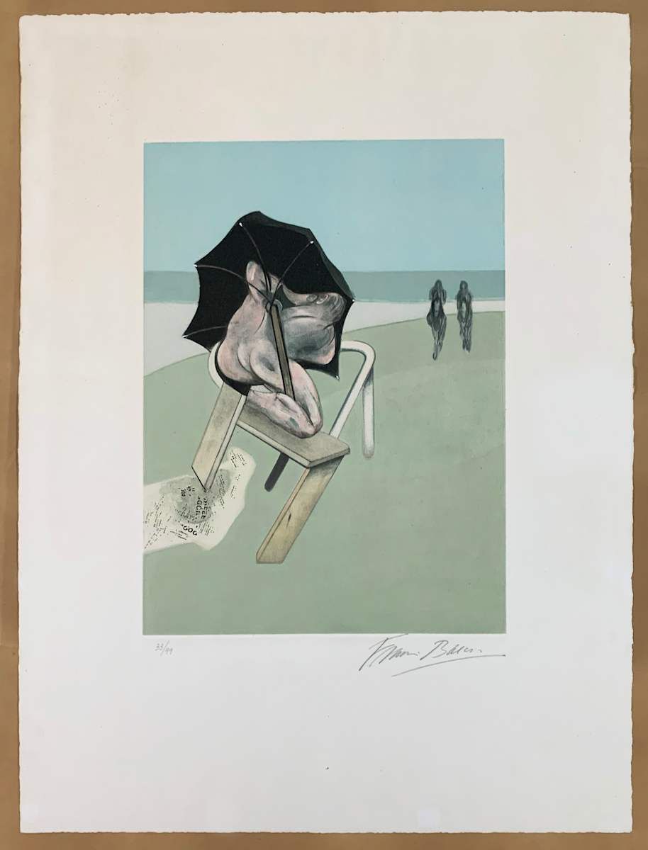 Triptych (Sabatier 4) - Panel 1 by Francis Bacon 