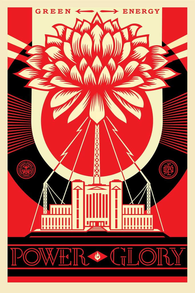 Green Power by Obey (Shepard Fairey), Image 1.