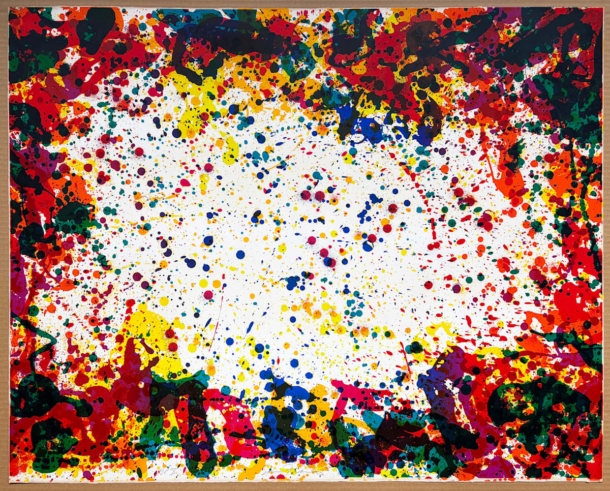 Five Coral Screen by Sam Francis, Image 3.