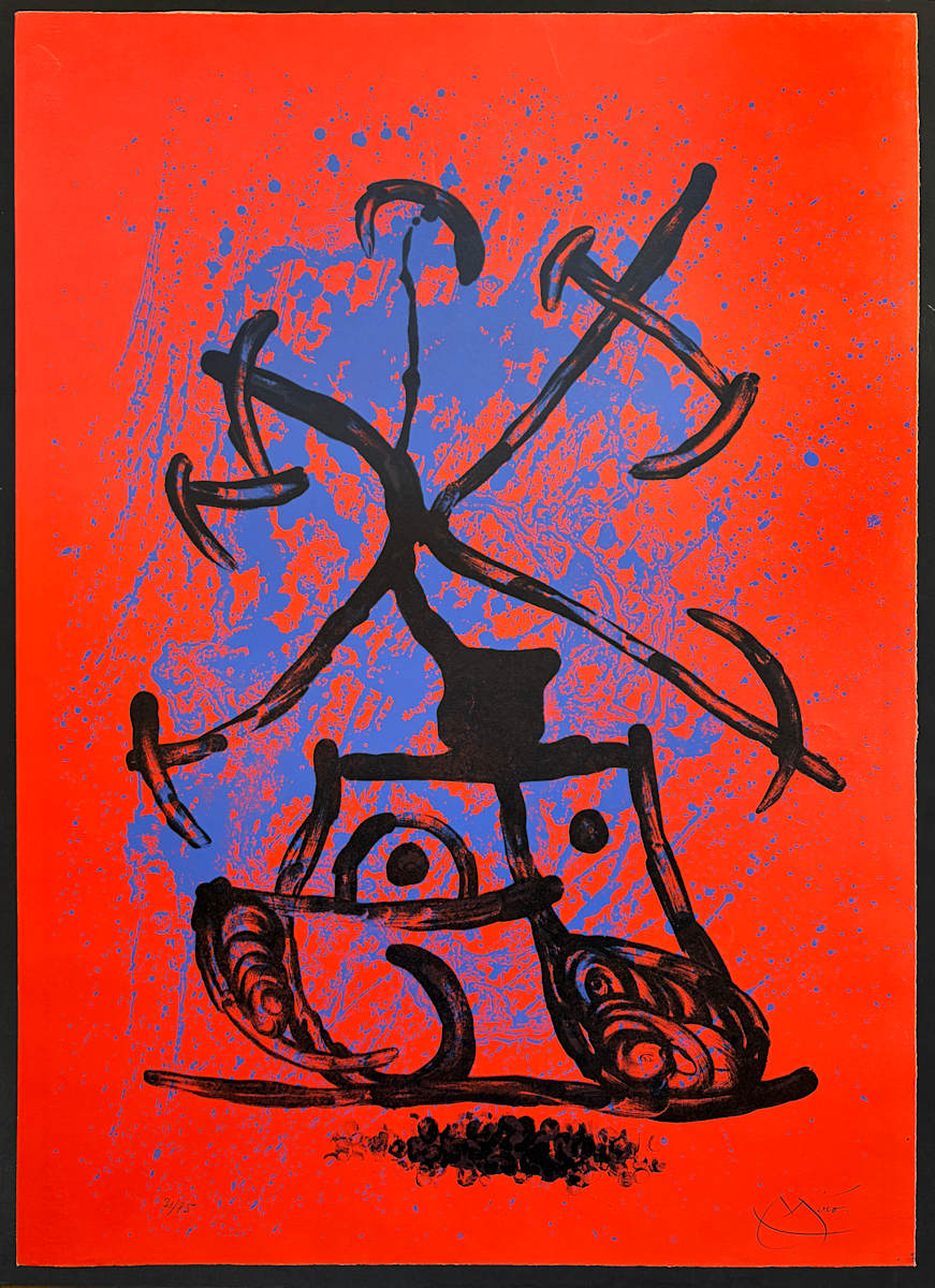 L'Eintraineuse-Rouge by Joan Miró (Sin Certificar), Image 5.