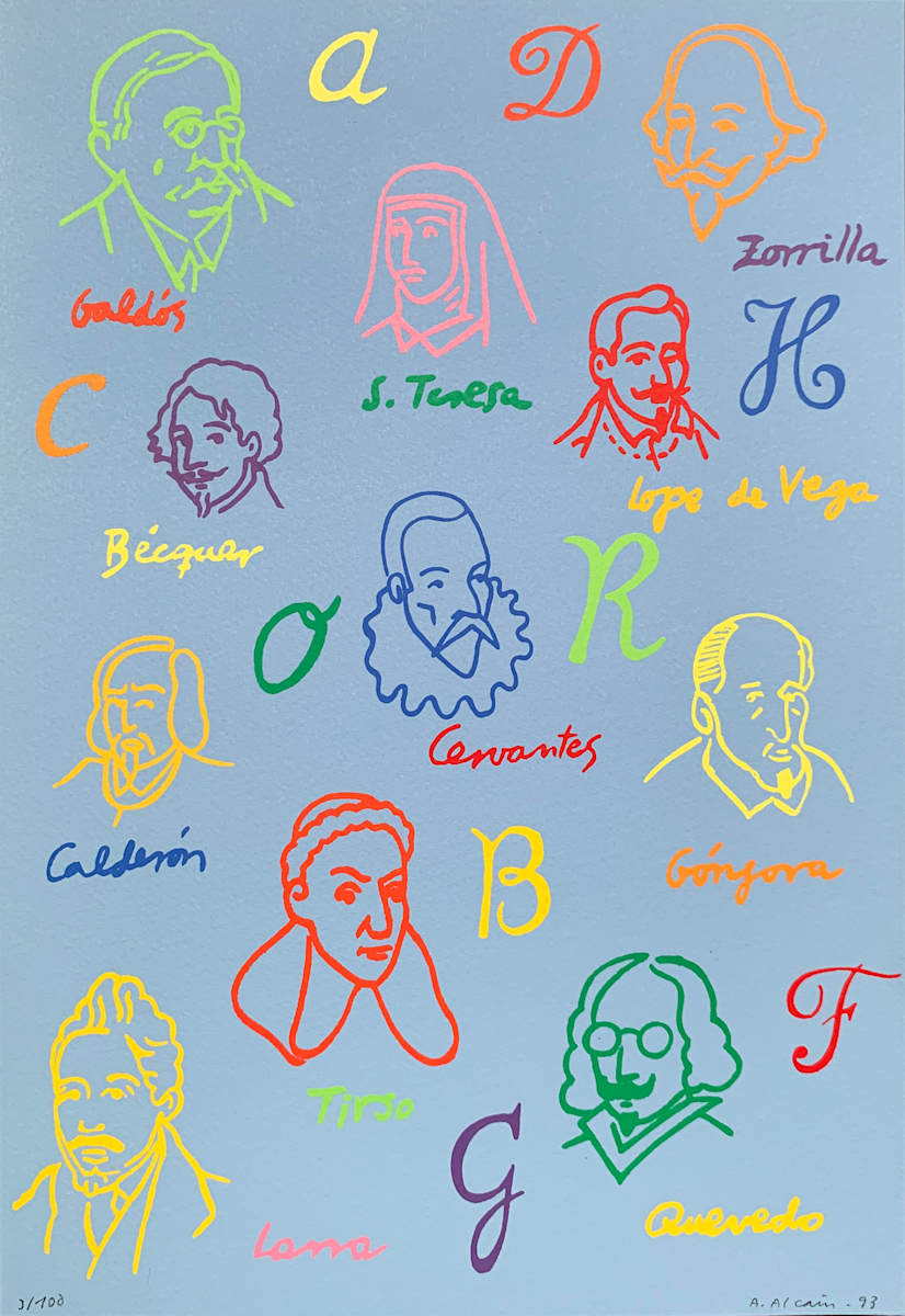 La escritura #8 by Alfredo Alcaín 