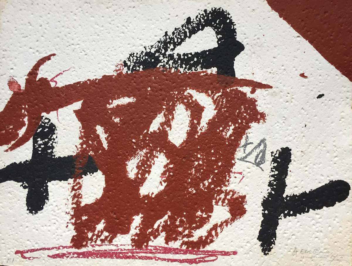 Variació 2 by Antoni Tàpies 
