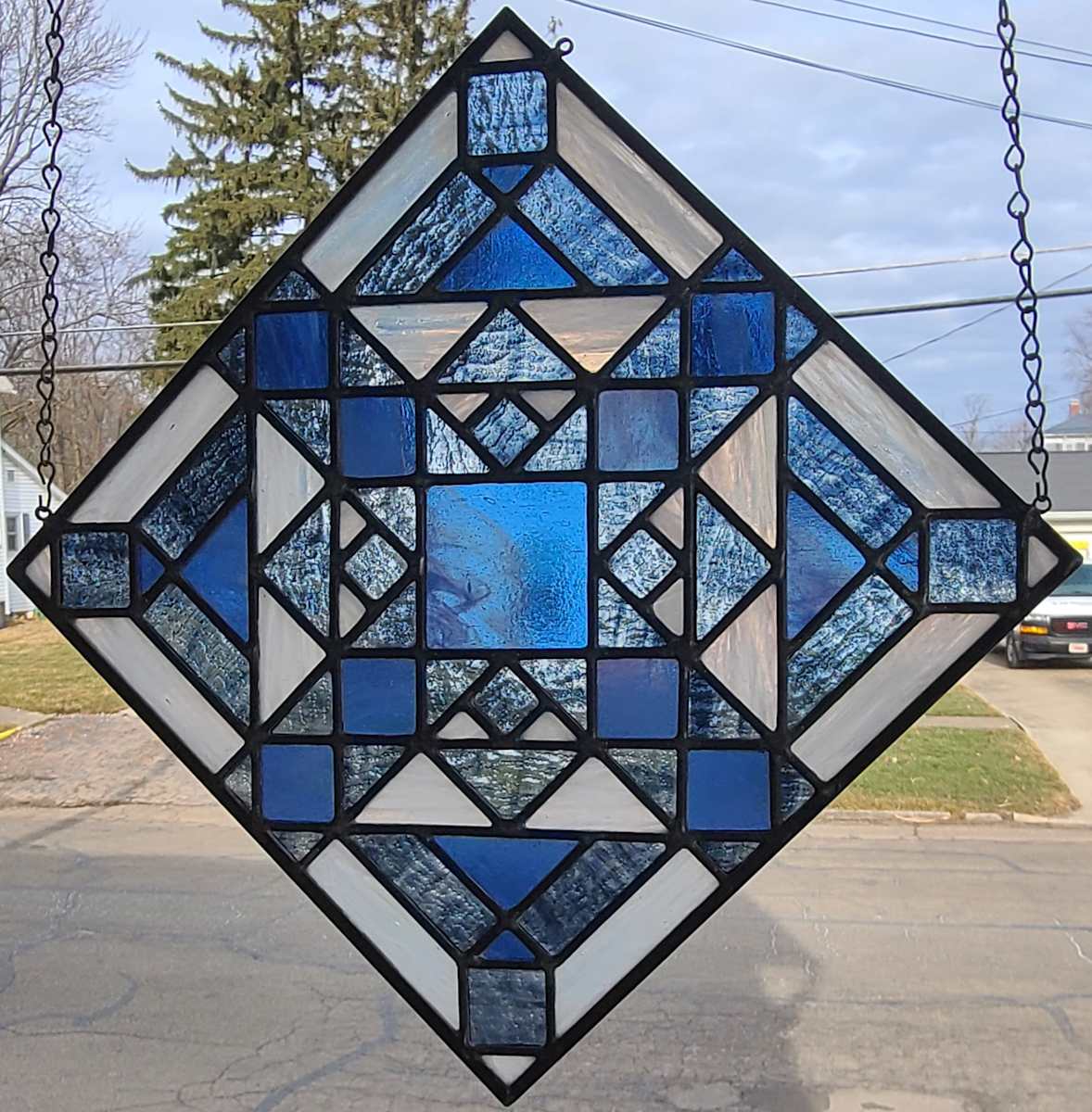 Ice Diamond Quilt by Wendling Glass Creations 