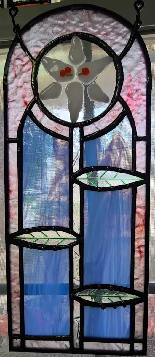 Spring Flower - pink by Wendling Glass Creations 