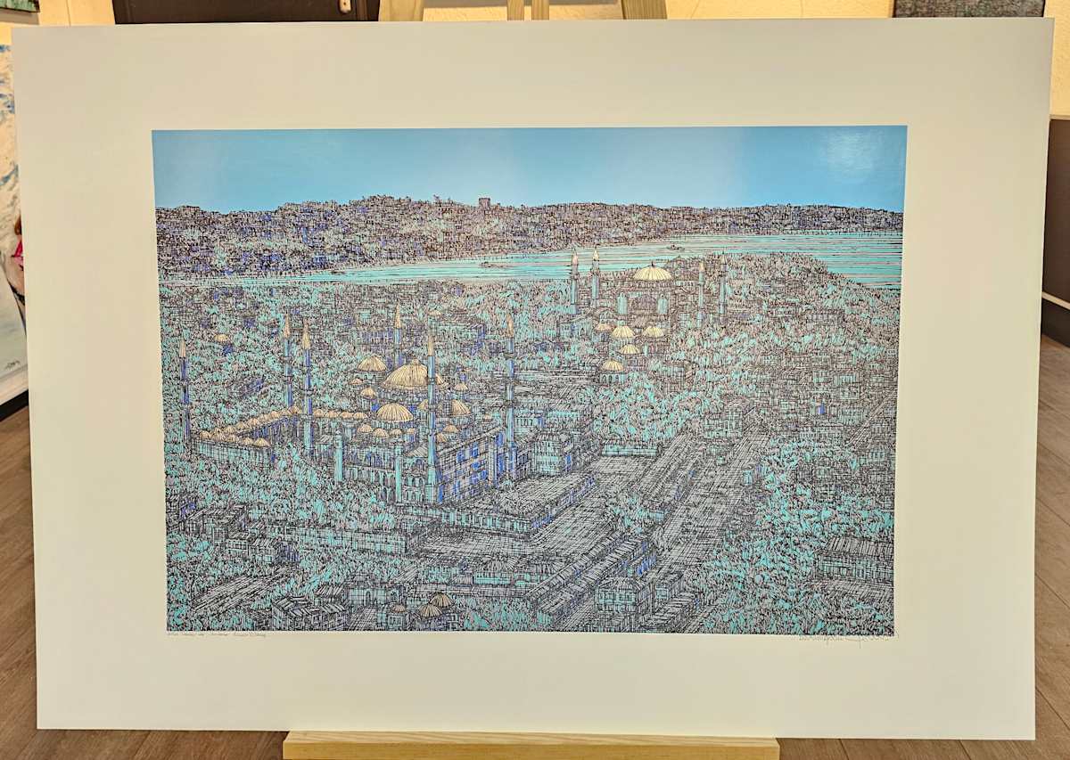 İstanbulda Sonbahar Esintisi Orijinal Islak İmzalı by Devrim Erbil 