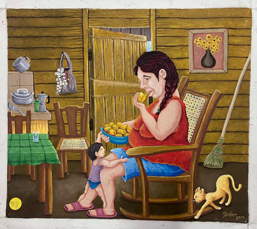 Camiendo Mango by Laurence  Image: by Giober López Justy
