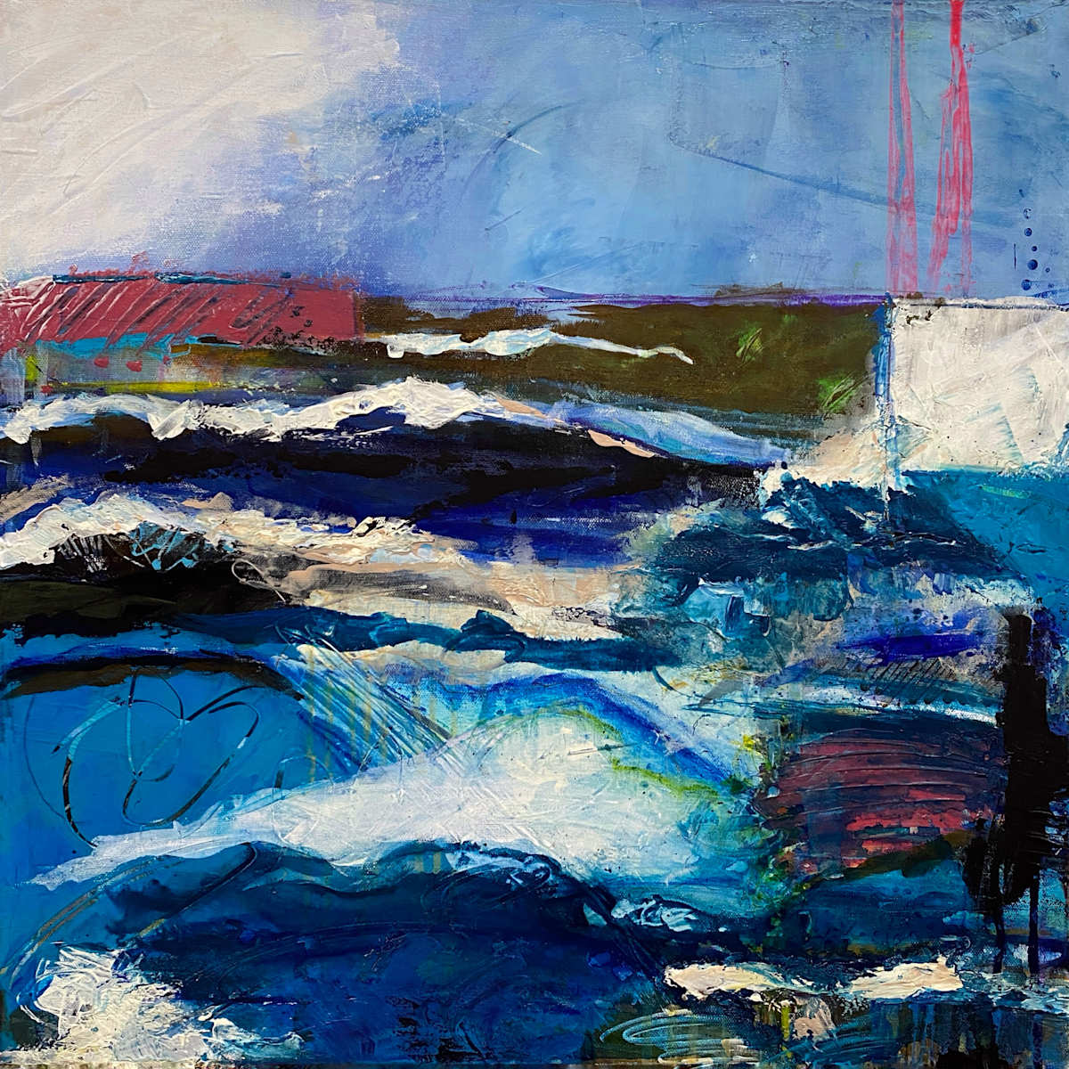 Hi! See by Therese Bisceglia  Image: The additional images show the process and progress on the way to this finished piece.