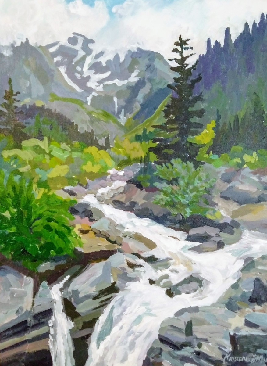 Wonderland Trail No. 5 - 36 View of Mt. Rainier series by Kristen O'Neill 