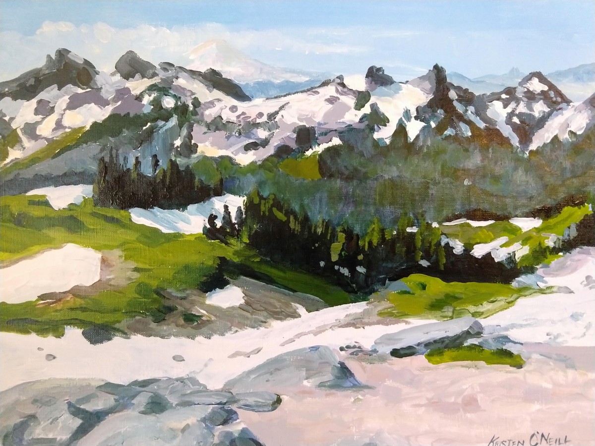 Mountain Peaks: Wonderland Trail No. 16 by Kristen O'Neill 