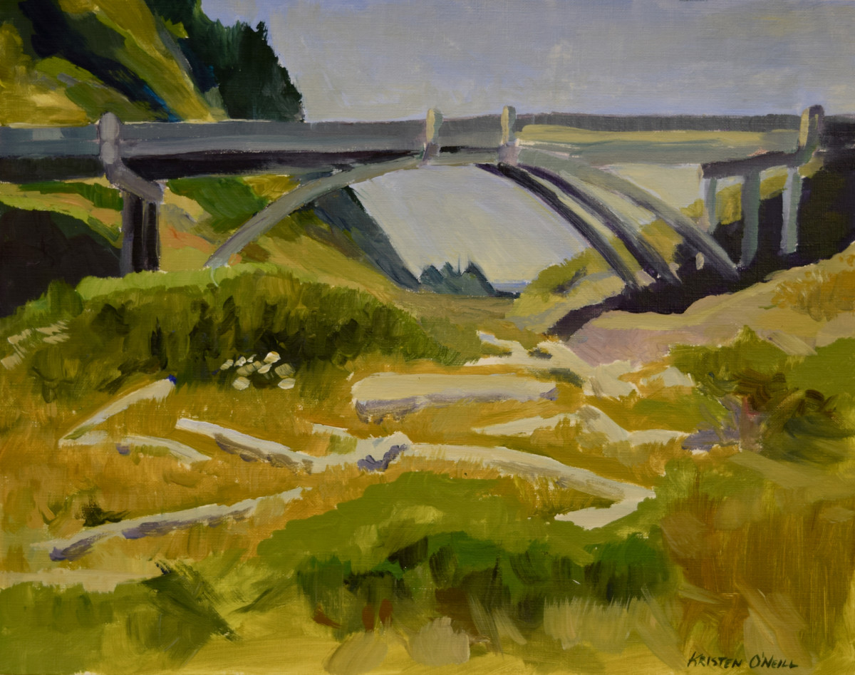 Bridge on Highway 101 - Brush Creek by Kristen O'Neill 