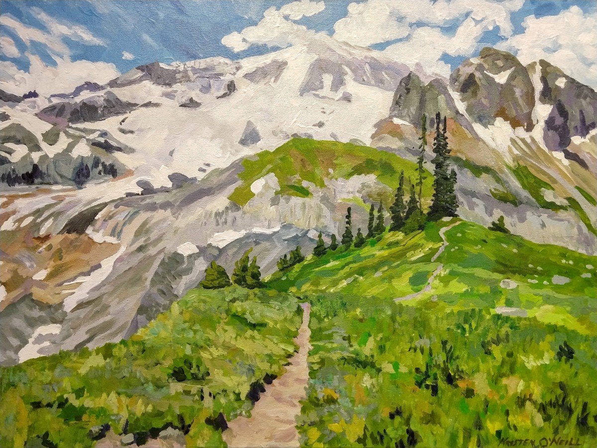 Wonderland Trail No. 1 - 36 Views of Mt. Rainier series by Kristen O'Neill 