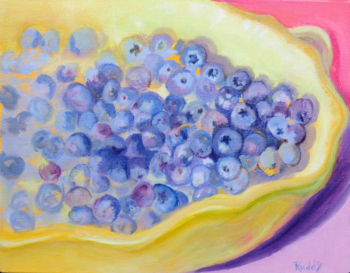 Blue Berries by Sally Ruddy, Image 1.