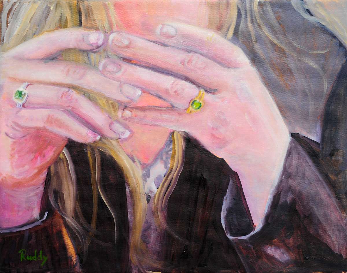 Green Rings by Sally Ruddy 